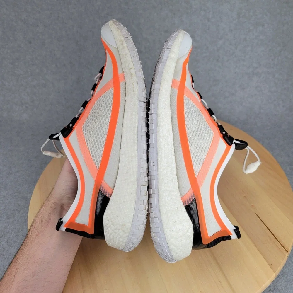 Adidas Stella McCartney Pulseboost HD Women 6 White Orange EF2150 Running Shoes